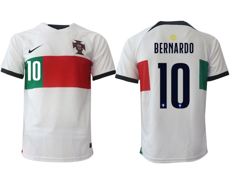 Men 2022 World Cup National Team Portugal away aaa versio white #10 Soccer Jersey->->Soccer Country Jersey